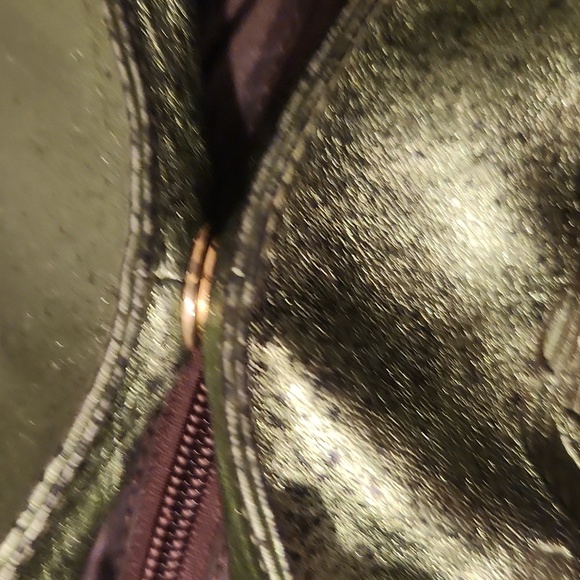 Loewe Metallic Green Leather Napa Aire Handbag - Picture 8 of 16